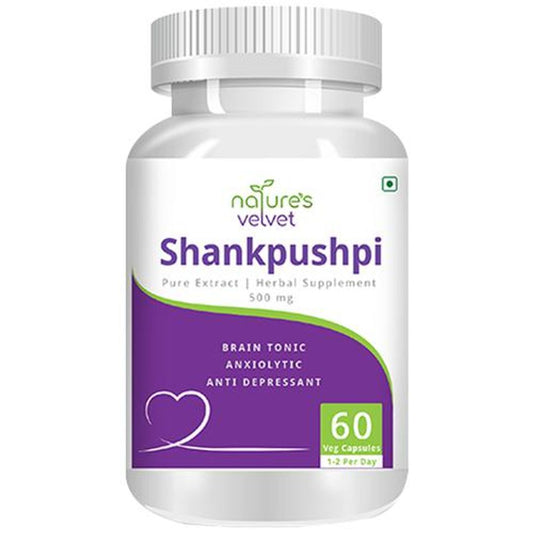 Shankpushpi Extract 500 mg Vegetarian Capsules - Brain Tonic