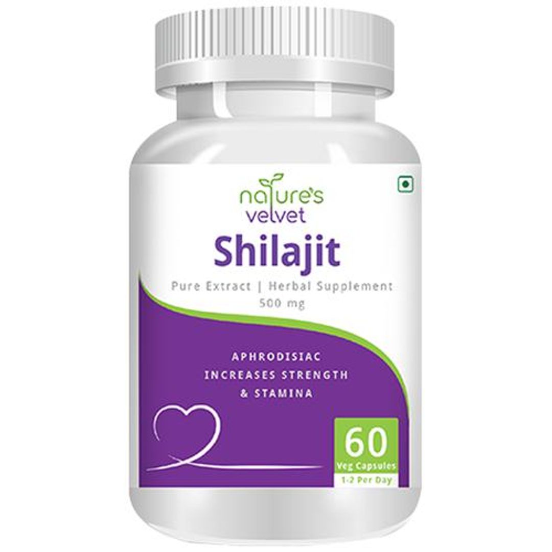 Shilajit Extract 500mg Vegetarian Capsules - For Youth & Stamina