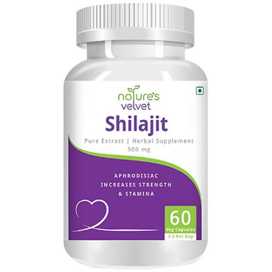 Shilajit Extract 500mg Vegetarian Capsules - For Youth & Stamina
