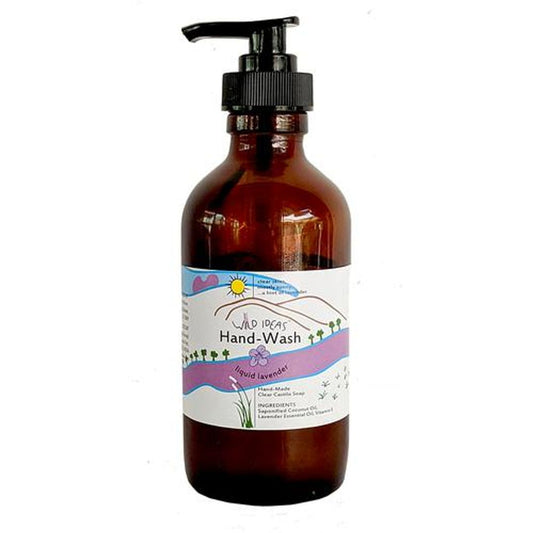 Hand-Wash - Liquid Lavender, Hand-Made Clear Castile Soap
