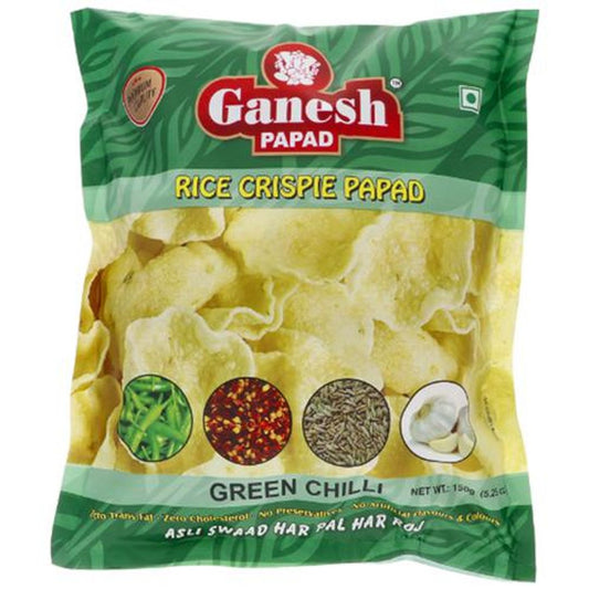 Papad - Green Chilly, Rice Crispy