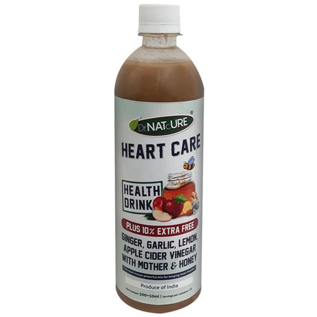 Heart Care Health Drink - Ginger, Garlic, Lemon, Apple Cider Vinegar with Mother& Honey