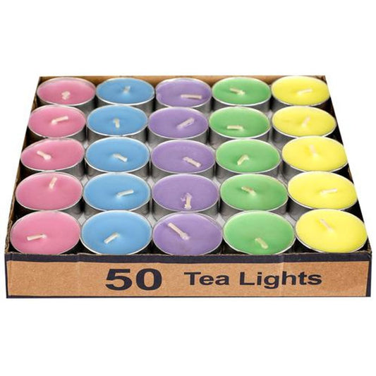 Decorative T Light Candle Wax 3 To 4 Hrs Burning, Assorted BB1253