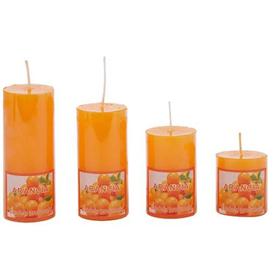 Decorative Wax Candles Scented - Orange, BB-1257-4, Arancia