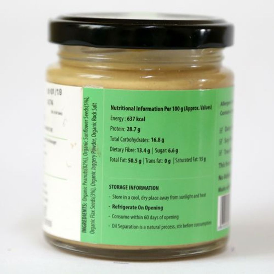 Crunchy Sweet 'N' Salty Peanut Butter with Flax and Sunflower Seeds