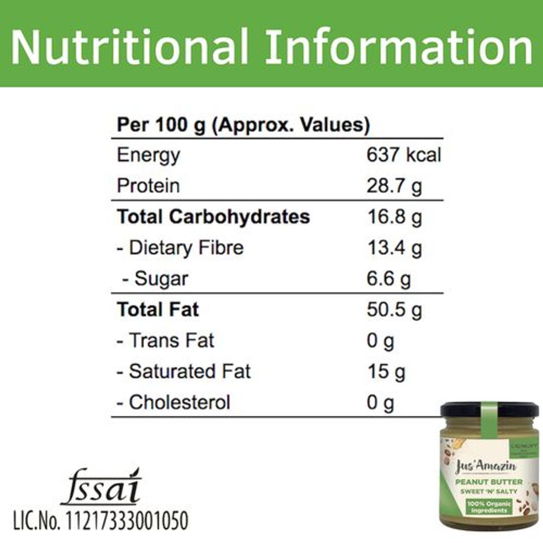 Crunchy Sweet 'N' Salty Peanut Butter with Flax and Sunflower Seeds