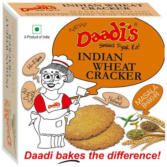 Indian Wheat Cracker - Masala Bhakhri, High In Fibre, All Natural