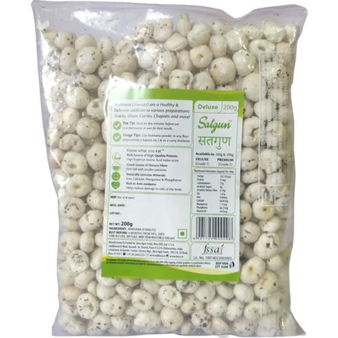 Raw Makhana - Deluxe, Rich In Antioxidants, Aids In Weight Loss