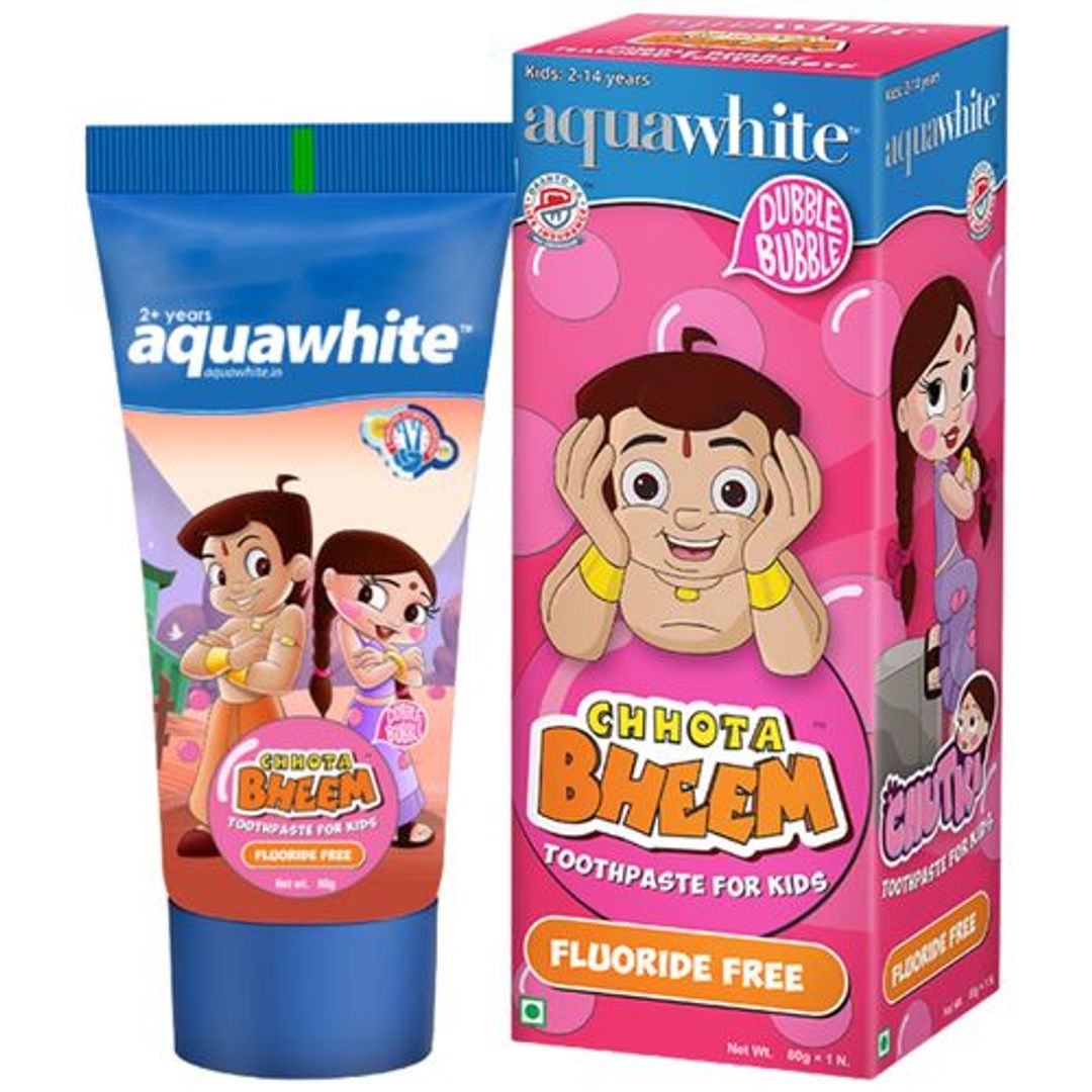 Chhota Bheem Toothpaste For Kids - Fluoride-Free, Dubble Bubble Flavour
