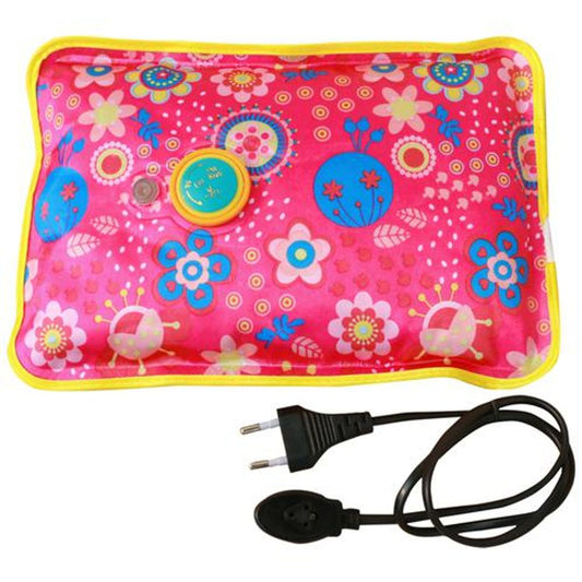 Electric Heating Gel Pad, Electric Hot Bottle with Auto-Cut Feature, 10-Minute Charging - Multicolour