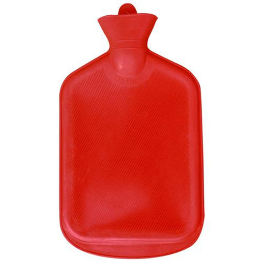 Hot Water Bottle, Double Side Ribbed Hot Water Bag For Pain Relief with 2 Lt Water Capacity - Assorted Colours