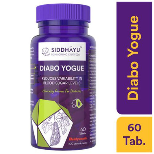 Siddhayu Diabo Yogue - Ayurvedic Blood Sugar Tablets For Diabetes Care