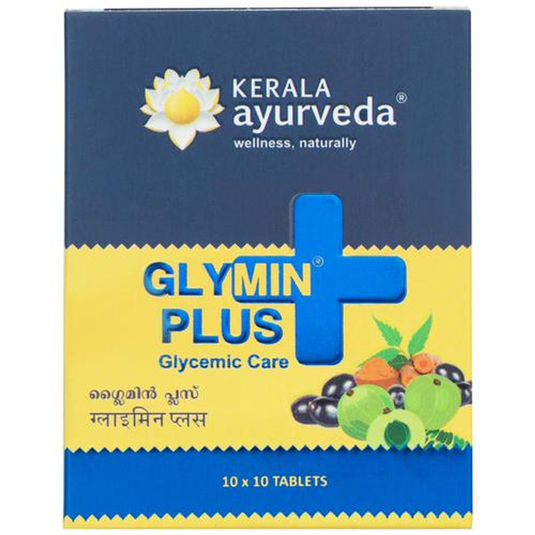 Glymin Plus 100 Tablets| For Managing Blood Sugar Levels | Healthy Glucose Metabolism | With Nisha, Amalaki, Guduchi, Meshasringi, Jambu, Asana, and Godanti