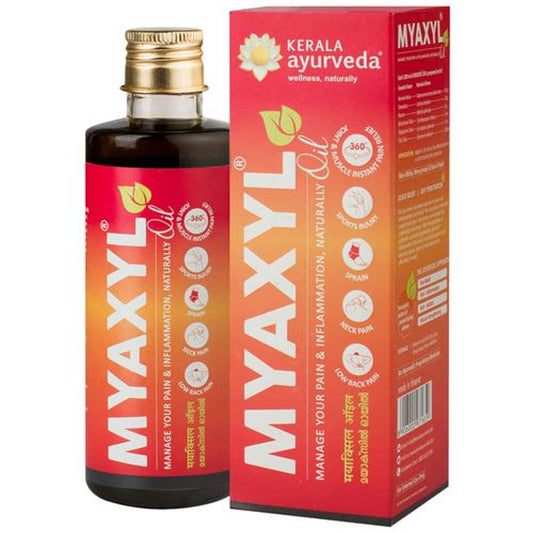 Myaxyl oil 200ml| With Nandivriksha, Devadaru, Rasna | With Lemongrass Oil, Eucalyptus Oil | Sesame Oil Base| For Quick Relief From Knee pain, sprains and sports injuries