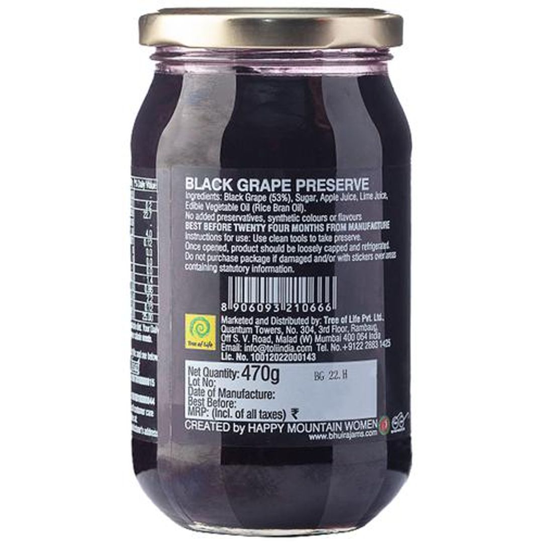 Black Grape Preserve - Sweet & Tangy, Rich In Energy & Fibre