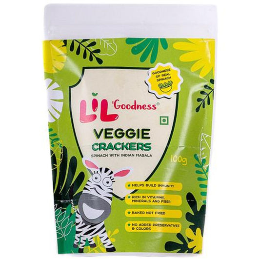 Veggie Spinach Crackers - Indian Masala