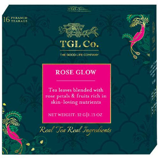 Rose Glow Black Tea Bags Make Brew Iced Tea or Hot Tea