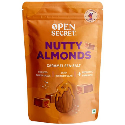 Nutty Almonds - Caramel Sea Salt, Zero Refines Sugar