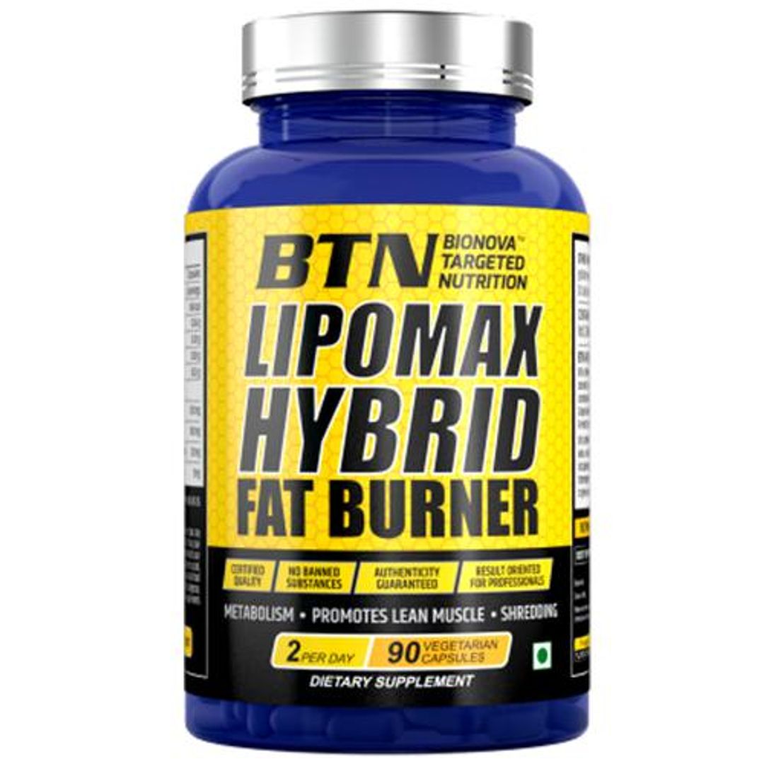 Lipomax Hybrid Fat Burner Capsules - Non-Caffeine