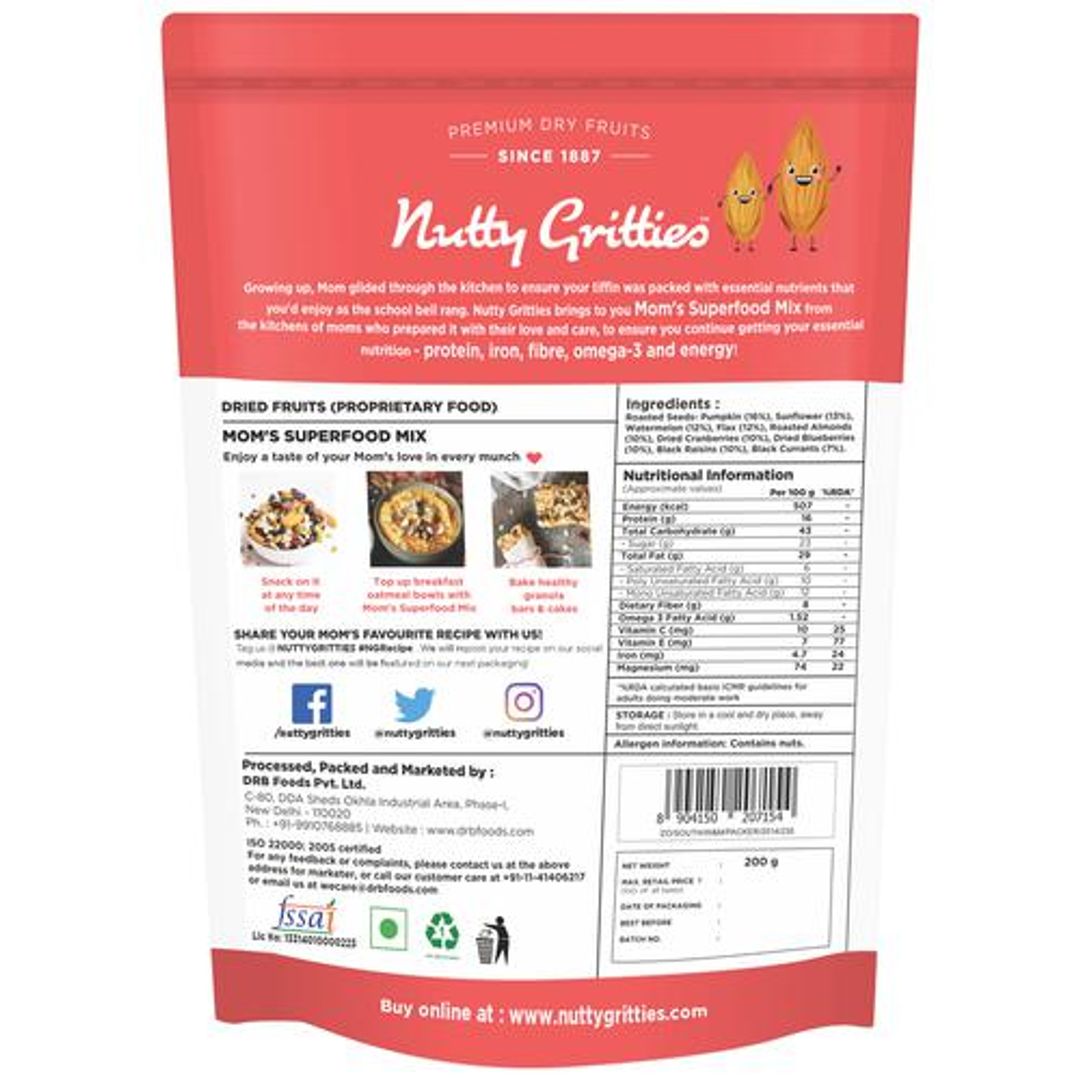 Nuts & Seeds Mix - Mom's Superfood Trail Mix, Roasted