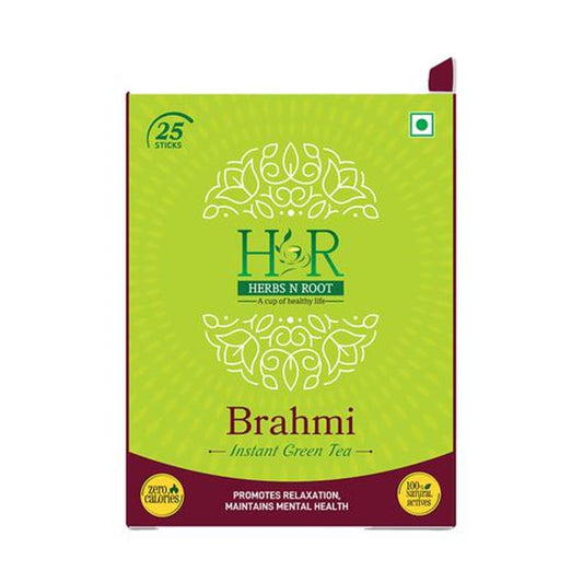 Brahmi Instant Green Tea - Mango Flavour, Promotes Relaxation & Mental Health, 100% Natural Extracts