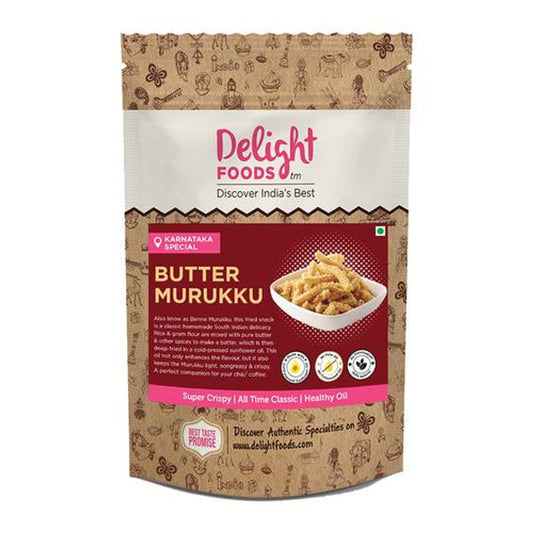 Butter Murukku - Cold Pressed Sunflower Oil Fried