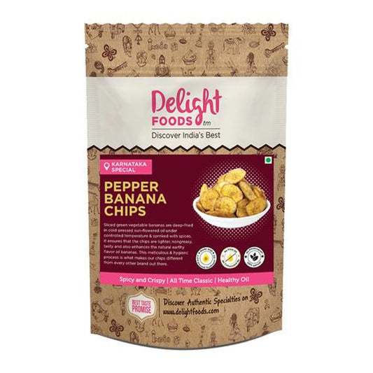 Pepper Banana Chips - Cold Pressed Sunflower Oil Fried
