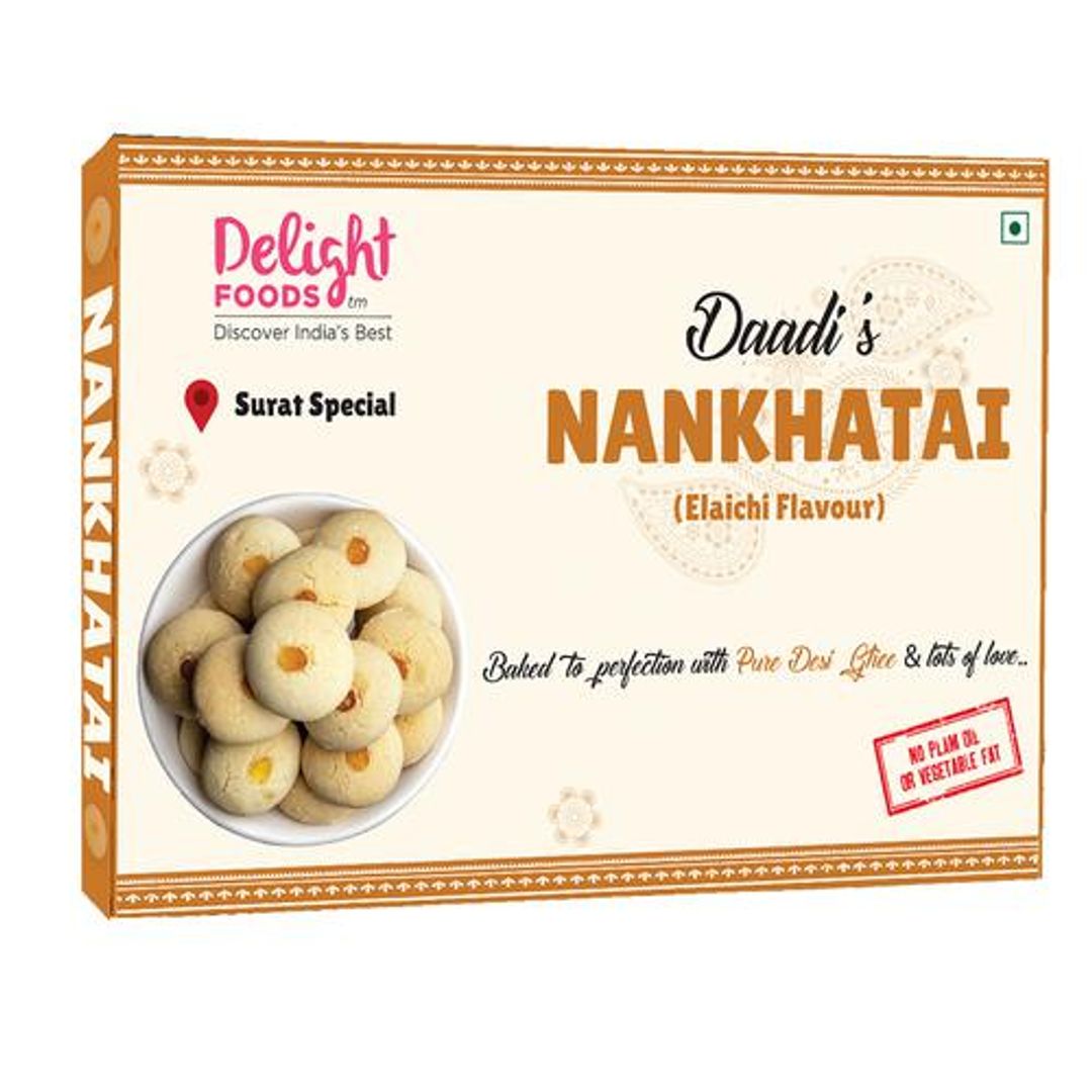 Desi Ghee Nankhatai With Elaichi - No Palm Oil Used