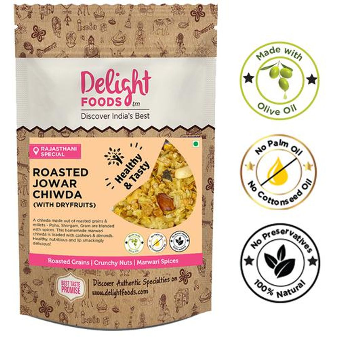 Roasted Poha Jowar Dry Fruits Chiwda In Olive oil
