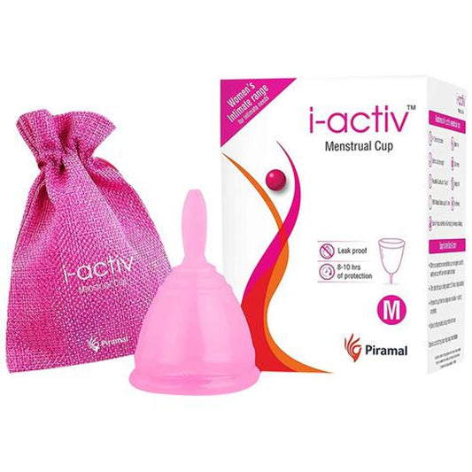 Menstrual Cup - Reusable, Ultra Soft & Flexible, Medical Grade Silicone, Medium