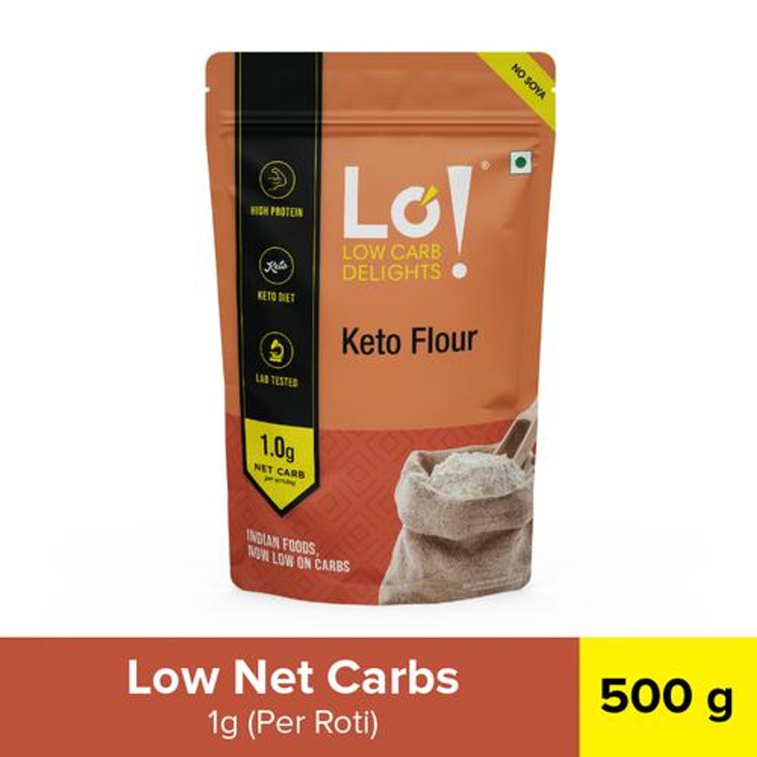 Keto Flour- No Soya, High Fibre & Protein, Lab Tested Low Carb Atta - TOKO CART
