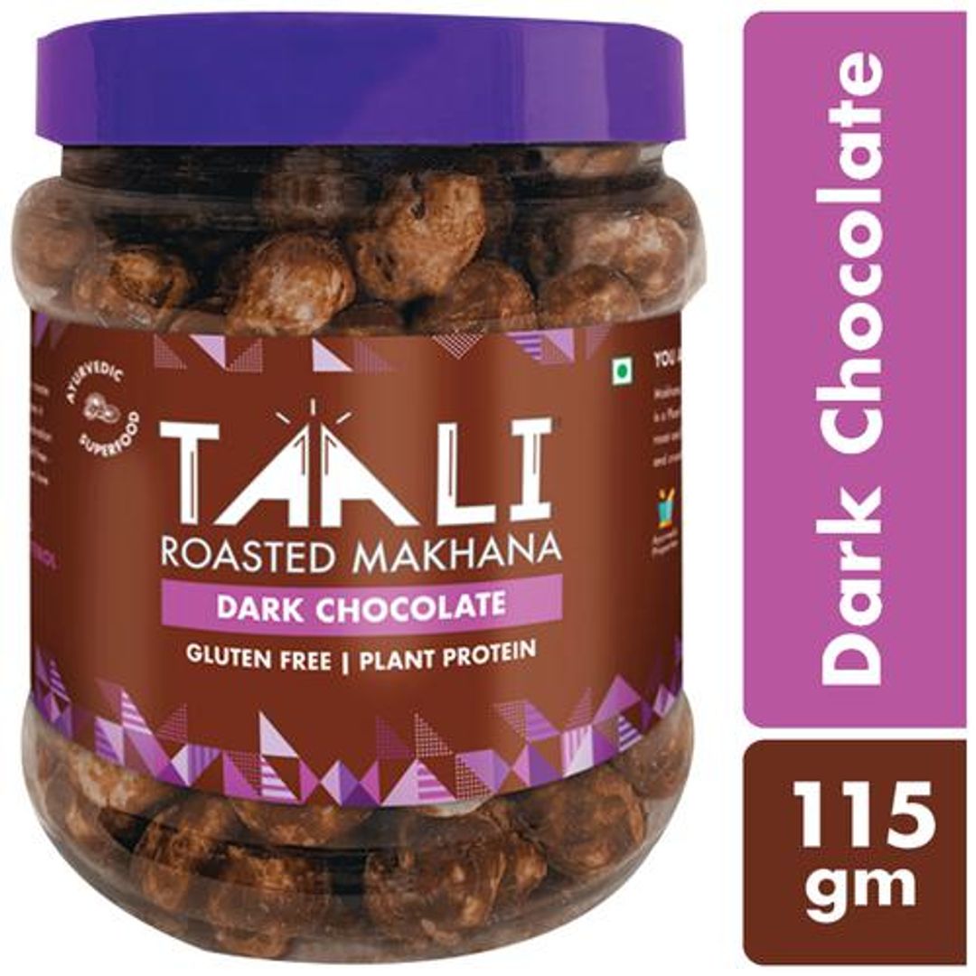 Roasted Makhana - Rich In Plant Protein, Gluten-Free, Dark Chocolate Flavour