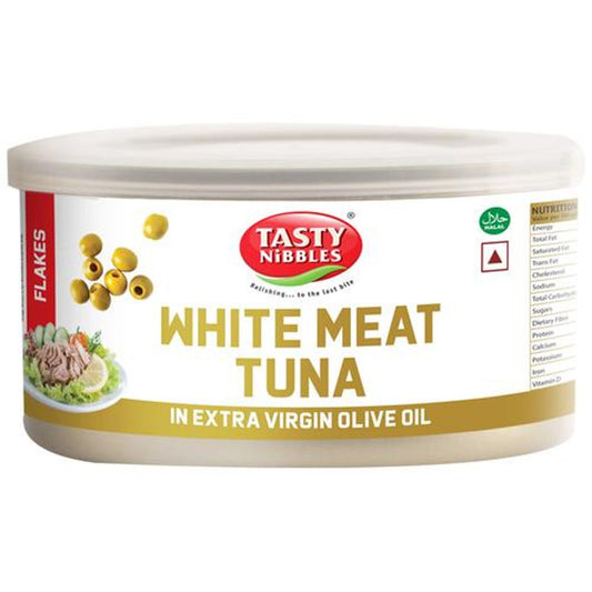White Meat Canned Tuna Flakes - In Extra Virgin Olive Oil