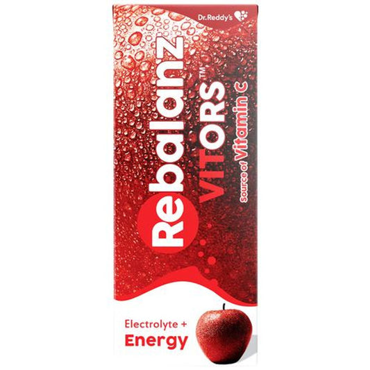 Rebalanz VITORS - Electrolyte & Mineral-Rich ORS Drink, Provides Energy, Keeps Hydrated, Apple Flavour