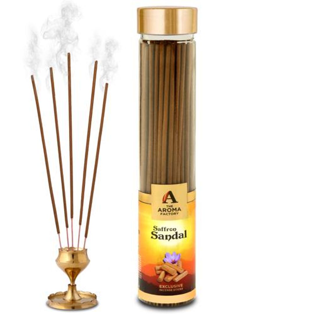 Incense Sticks/Agarbatti - Saffron Sandal, Made With 0% Charcoal