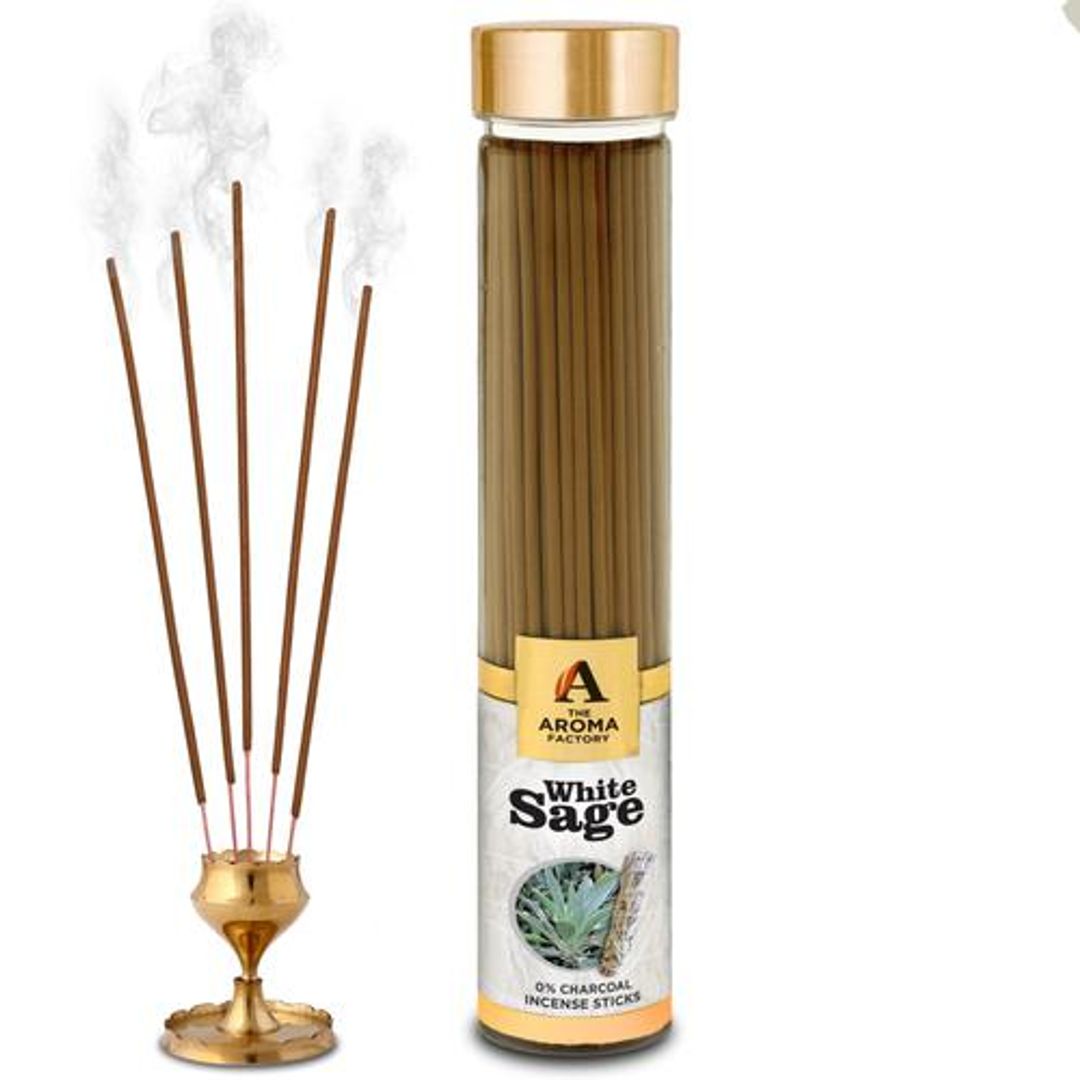 Incense Sticks/Agarbatti - White Sage, Made With 0% Charcoal