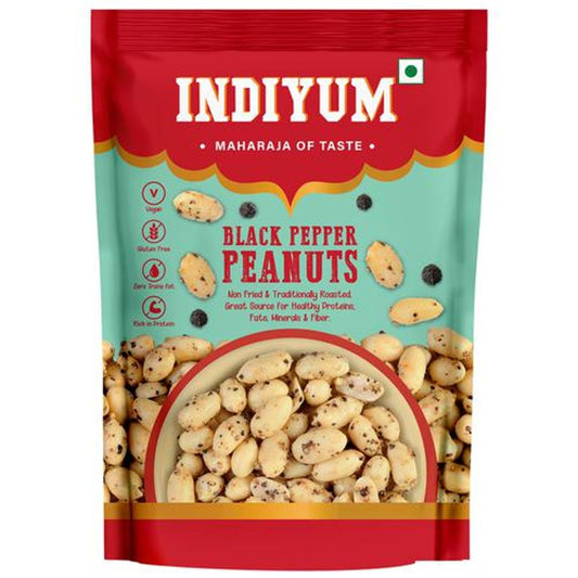 Black Pepper Peanuts - Rich In Protein, Vegan, Gluten-Free, Healthy Snack