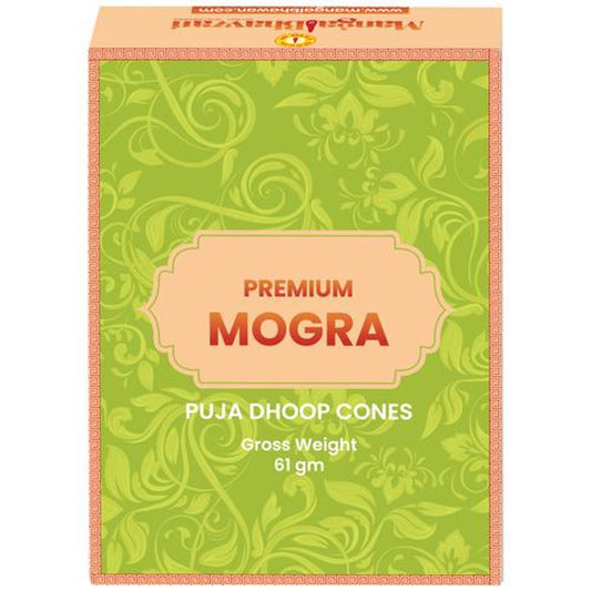 Mogra Pooja Dhoop Cones - With Stand