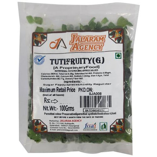 Tutti Fruity Candies Fruit - For Topping, Substitute For Fresh Fruit, Green