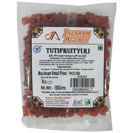 Tutti Fruity Candies Fruit - For Topping, Substitute For Fresh Fruit, Red