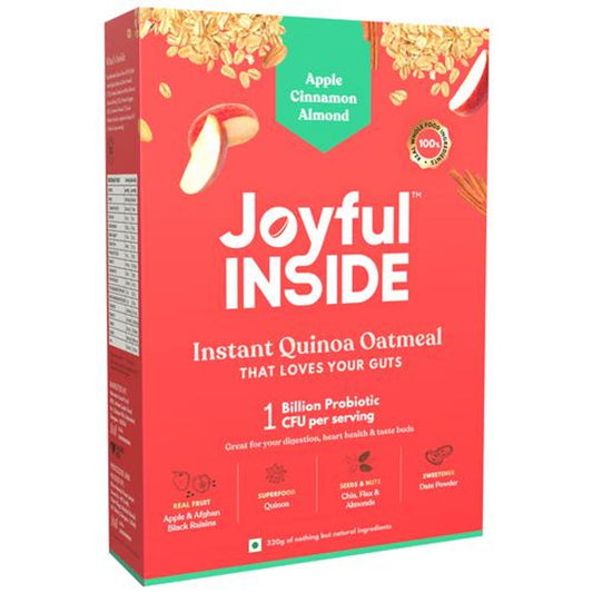 Instant Quinoa Oatmeal - Apple Cinnamon Almond, Seeds & Nuts, Real Fruit