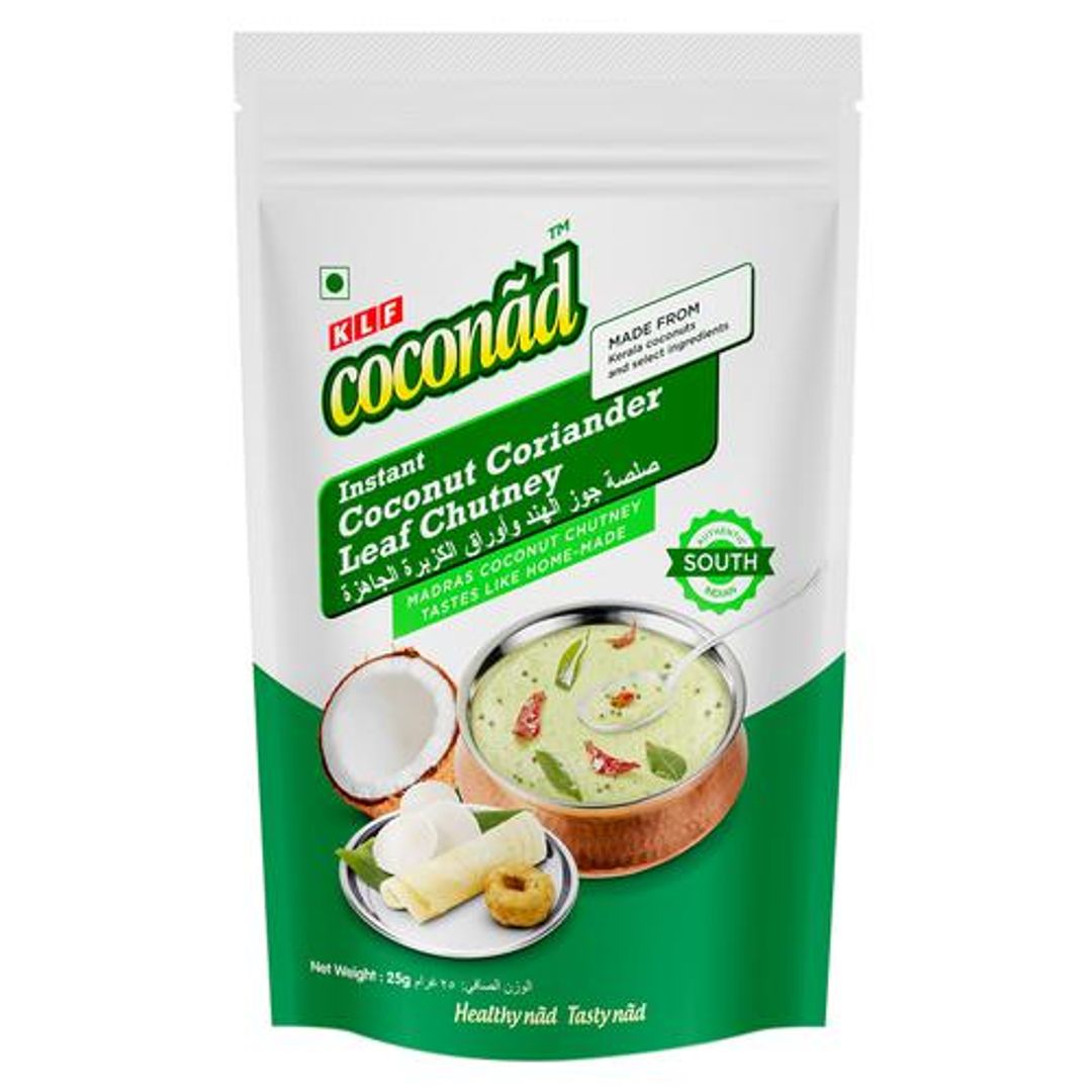 Instant Coconut Coriander Leaf Chutney - No Preservatives, Rich In Calories
