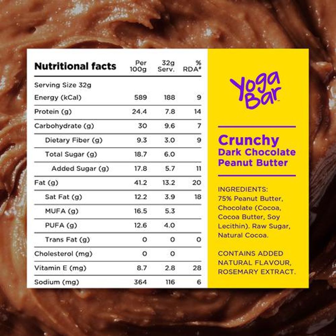 Crunchy Dark Chocolate Peanut Butter - Sweet & Salty, Protein-rich
