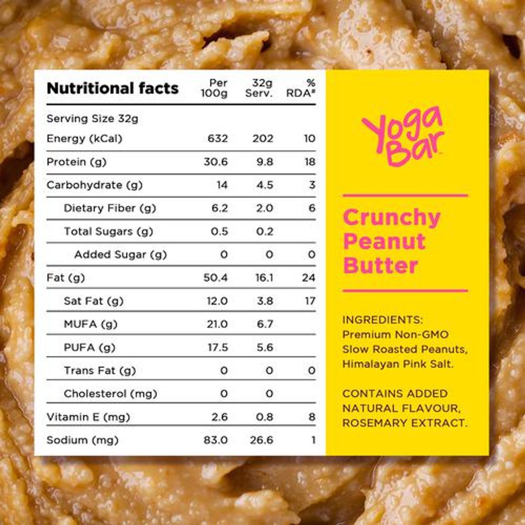 Crunchy Peanut Butter - Non-GMO, High In Protein, No Added Sugar