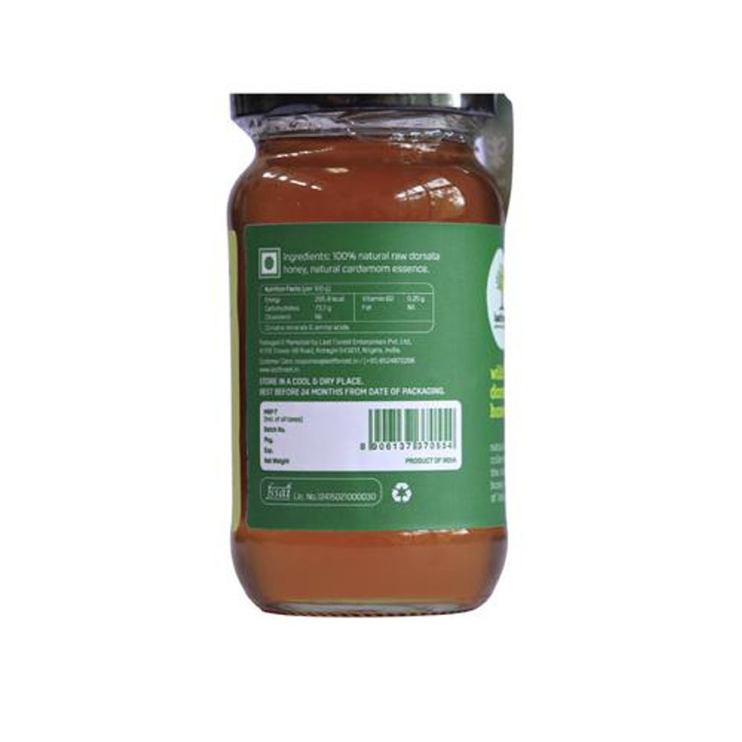 Cardamom Honey - Multi-floral Seasoned From The Forest, Raw, Unprocessed