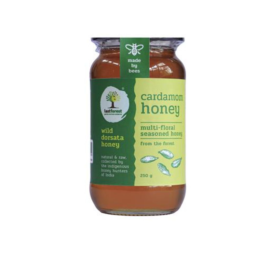 Cardamom Honey - Multi-floral Seasoned From The Forest, Raw, Unprocessed