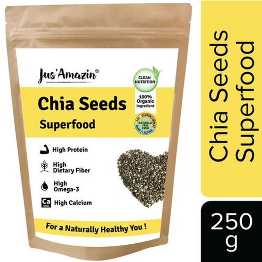 Organic Chia Seeds - High Protein, Rich in Fiber, Omega3 & Calcium, Superfood