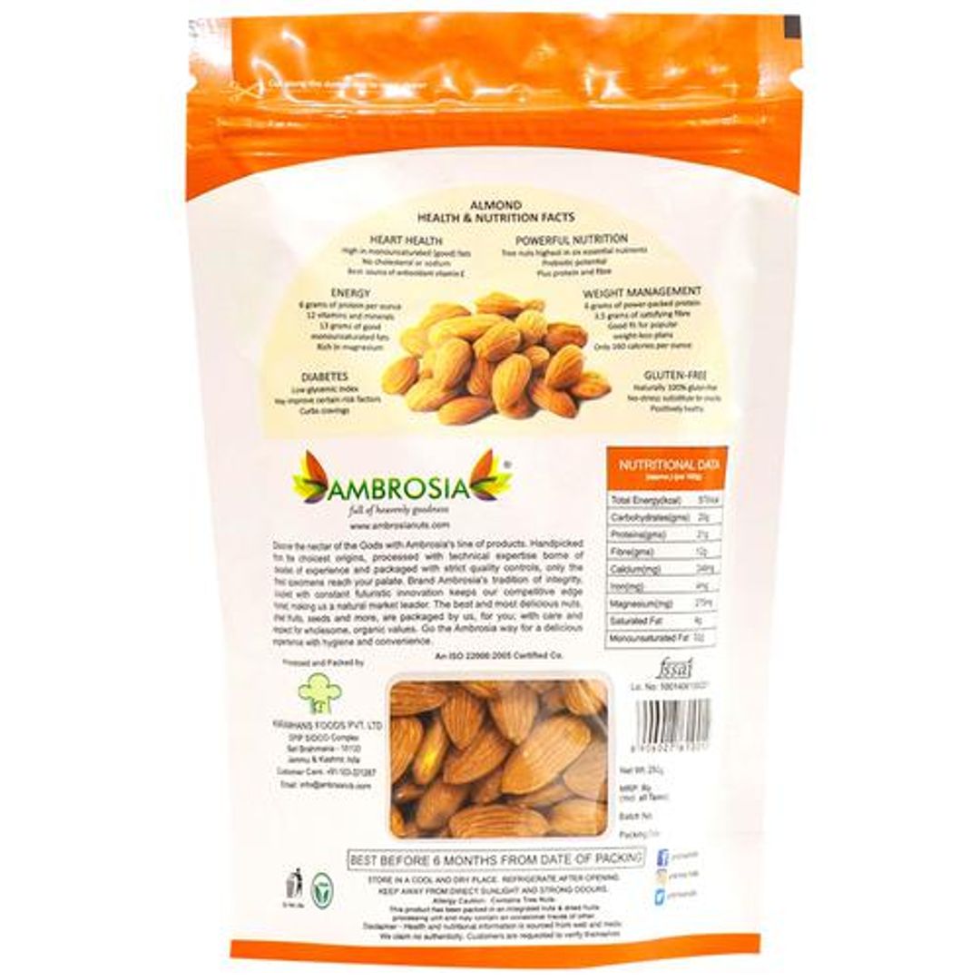 Premium California Whole Almonds - 100% Natural, Rich In Protein & Fibre