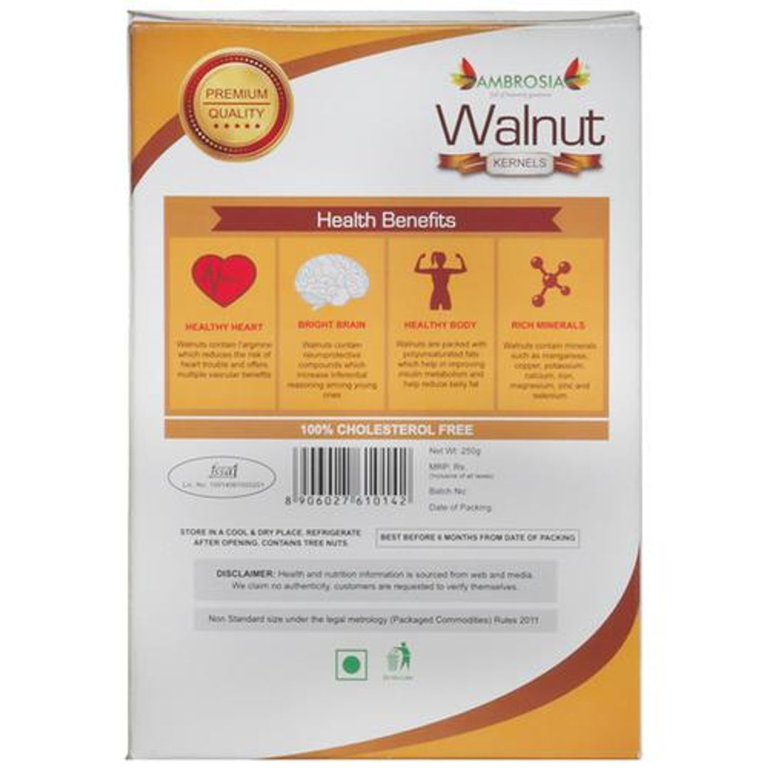 Kashmiri Walnut Kernels - Light Halves, Improves Heart Health, Cholesterol Free
