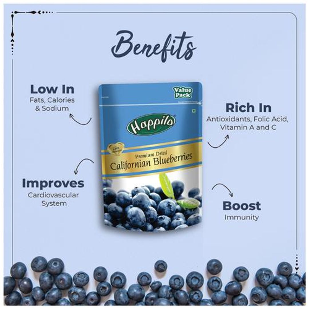 Premium Dried Californian Blueberries - Value Pack